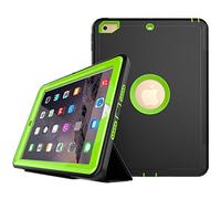 ZiHang Custodia Compatibile con Apple iPad 9.7 2018/2017 - Custodia Sottile Resistente all'impatto e agli Urti con Auto Veglia/Sonno - Custodia Cover per i Bambini, Costruttori e Offici (Verde)