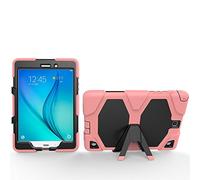 ZiHang Custodia Galaxy Tab A 8.0, Custodia Ibrida Antiurto Resistente Tre Strati Protettiva Case con Supporto & Proteggischermo Incorporato per Samsung Galaxy Tab A 8.0 T350 T355 (Rosa)