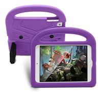 ZiHang iPad Mini 5/4 / 3/2 / 1 Bambini Custodia Antiurto, Cover Shockproof con Manico e Supporto, Leggera Custodia Super Protettiva Custodia Cover per iPad Mini 5/4 / 3/2 / 1 (Viola)