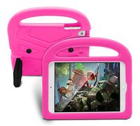 ZiHang iPad Mini 5/4 / 3/2 / 1 Bambini Custodia Antiurto, Cover Shockproof con Manico e Supporto, Leggera Custodia Super Protettiva Custodia Cover per iPad Mini 5/4 / 3/2 / 1 (Rosa Rossa)
