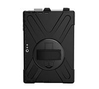 ZiHang Rugged Custodia per Microsoft Surface PRO 6/ PRO 5th Gen/PRO 2017/ PRO 4, Shockproof Custodia Protettiva Antiurto Rotante per Supporti Rigidi con Shoulder Strap per Surface PRO 4 5 6 (Nero)