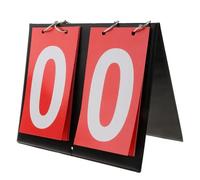 ZIHDKE 2-Tabellone segnapunti Digitale da Tavolo Piccolo con ribaltamento del punteggio per Badminton(Red)