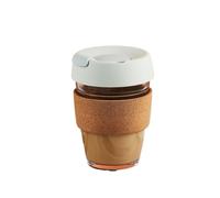 ZIHDKE Anti-scalding Transparent Mug Glass Coffee Cup Milk Double Creative Heat Resistant per Caffè(WHITE)