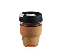 ZIHDKE Anti-scalding Transparent Mug Glass Coffee Cup Milk Double Creative Heat Resistant per Caffè(Black)