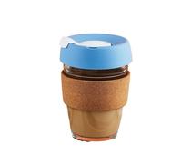 ZIHDKE Anti-scalding Transparent Mug Glass Coffee Cup Milk Double Creative Heat Resistant per Caffè(Green)