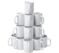 ZIHDKE Mugs Blank, Cups Sublimation Ceramic Coffee,White, Sulimation Blanks For Tea per Caffè(36Pack)