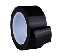 ZIHDKE Nastro di sicurezza in PVC a 2 rotoli, nastro adesivo segnalazione for pavimenti, for la marcatura cantieri edili, avvertimento impermeabile Per Pavimento(Black,50mm)