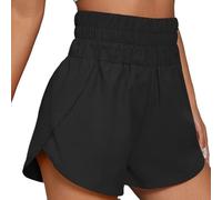 ZIHDKE Pantaloncini Estivi da Donna 1 PCS Boxer Shorts for Women Teen-Girls Light Weight Pull-on High Rise Shorts Outfit Summer Workout Shorts Adatti All'Estate(Black,L)