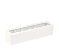 ZIHDKE Porta bustine di tè, organizer, scatola da Cha for e zucchero per Bustine di Tè(White)