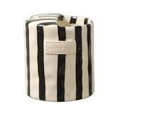 ZIHDKE Vintage Stripe Hand Painted Ceramic Mug Creative Dual Compartment Coffee Cup For Office Afternoon Tea Breakfast per Caffè(Black)