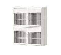 ZIHESY Scarpiera Componibile in PP Organizer Scarpe Mobile Portaoggetti, Mobile Ingresso con Può Riporre Scarpe Articoli Vari Giocattoli Libri, Risparmio Di Spazio(Grey,88 * 102cm/34.6 * 40.2in)