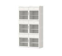 ZIHESY Scarpiera Componibile in PP Organizer Scarpe Mobile Portaoggetti, Mobile Ingresso con Può Riporre Scarpe Articoli Vari Giocattoli Libri, Risparmio Di Spazio(Grey,88 * 151cm/34.6 * 59.4in)