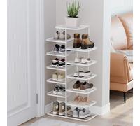 ZIHESY Scarpiera Slim Cassapanca Portascarpe Salvaspazio e Versatile, Ripiani Aperti Mobile Ingresso, con Può Riporre Scarpe Articoli Vari Giocattoli Libri(White,93cm/36.6in)