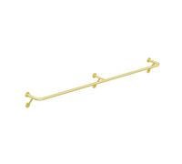 ZIHQRgE Appendiabiti da Parete Salvaspazio Attaccapanni Industriale da 80 x 28 cm per Armadio, Lavanderia, Negozio di Abbigliamento(Gold,78.7 x 11 in(200 x 28 cm))