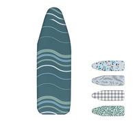 ZIHQRgE Copriasse da Stiro 130 x 50 cm Copri ASSE da Stiro Elastico e Spesso, con Parte Superiore in Cotone Una Stiratura Facile e Veloce(D Green,51.1 L x 19.6 in W (130 x 50 cm))