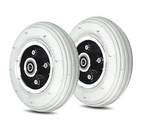 ZIHQRgE Ruota Anteriore Gonfiabile per Sedia a Rotelle 200x50, Gruppo Rotelle per Sedia a Rotelle, Ruote in Gomma Ricambio per Sedia a Rotelle Elettrica(8in/19cm(8mm))