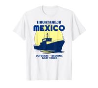 Zihuatanejo Mexico Dufresne Redding Boat Tours Maglietta Blu Maglietta