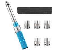 Ziiphon Chiave dinamometrica per radio, set di chiavi per radio da moto da 2 a 10 NM, chiave dinamometrica in acciaio per raggi ruota con scatola di immagazzinaggio, 5,0 a 6,8 mm