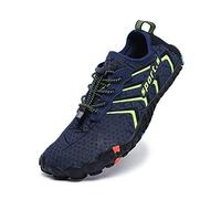 ziitop Scarpe da bagno da donna e uomo, ad asciugatura rapida, con fori di drenaggio, da spiaggia, da nuoto, unisex, per kayak, palestra, trail trekking, taglia 35-46, Blu, 37 EU