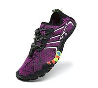 ziitop Scarpe da bagno unisex da donna e da spiaggia, ad asciugatura rapida, con fori per drenaggio, da spiaggia, da nuoto, unisex, per kayak, palestra, trailling, escursioni, viola., 37 EU