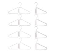 Ziiyoilh Appendini pieghevoli 8 pezzi, appendini pieghevoli in plastica, appendiabiti pieghevole portatile, appendini da viaggio pieghevoli (bianco)