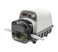 ZIJINGY Pompa dosatrice for liquidi 1500 ml/min, Pompa peristaltica ad Alta Portata, velocità variabile Intelligente 0,1-400 RPM, Motore Passo-Passo, 3 rotori, 7,9 mm X 11,1 mm