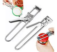 zijingyiran Ouvre-Bocal réglable et ouvre-bouteille Master Opener, ouvre-boîte, ouvre-Pot réglable en Acier inoxydable, pince manuelle professionnelle (2 PCS)