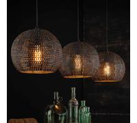 ZIJLSTRA Lampada sospens Setengah 3 luci, paralumi rotondi ZIJLSTRA