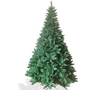 ZIK - Albero di Natale 210 cm Folto (1773 rami) Realistico con Supporto in Metallo, Alberi Natale Realizzato in PVC Ignifugo: NON Infiammabile per la Massima Sicurezza, con Base Stabile a 4 Piedini