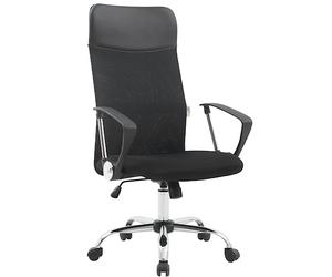 ZIK - Sedia Ufficio con Supporto Lombare, Poltrona Ufficio Presidenziale Ergonomica con Ruote per Parquet in Rete Traspirante, Seduta Comoda Imbottita con Gommapiuma 7cm, Sedie con Portata 150Kg