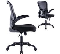 ZIK - Sedia Ufficio Scrivania con Braccioli, Sedia Ergonomica Posturale Girevole per Lavoro e Studio con Ruote, Dotata di Supporto Lombare ed Altezza Regolabile, Sedie Ergonomiche (Metallic)
