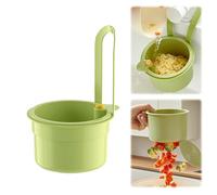 Zikenis Cestello di scarico in plastica,filtro di scarico multifunzione,adatto alla maggior parte dei rubinetti standard,per il lavaggio e lo stoccaggio in cucina (verde)