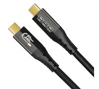 ZIKNYDO Cavo USB 4 per Thunderbolt 5, trasferimento dati USB C 80Gbps, larghezza di banda 120Gbps per display 16K/Dual 8K, carico PD3.1 240W-0,5m, per Thunderbolt 4, SSD, MacBook M4 Pro/Max, eGPU