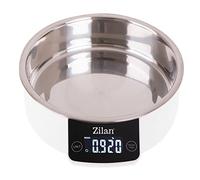 Zilan, Bilancia da cucina con ciotola, capacità di 5 kg, sensibilità di 1 g, sovraccarico, indicatore di bassa potenza, spegnimento automatico, volume di latte e acqua Mood- 2 x 1,5 V (AAA)