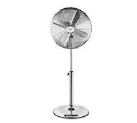 Zilan, Ventilatore a Piantana in Metallo da 16'', 3 Impostazioni di Velocità, 4 Pale in Alluminio, Base Tonda Resistente, Griglia di Sicurezza, 50 Watt