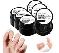 Zilarr Solid Nail Gel, Gelgenius Solid Nail Gel, 10ML DIY Solid Gel Glue, For Fake Nails Long Lasting Solid Builder Gel, Easy to Apply & Remove (6 Boxes)