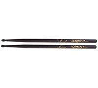 Zildjian 5B Hickory Drumsticks - Nylon Tip - Black