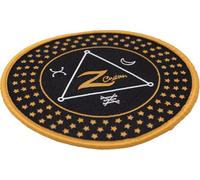 ZILDJIAN - Patch ricamato Z Custom con bordo dorato, 8,6 cm - Applicazione termoadesiva