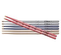 Zildjian SDSP244 - Coppia di bacchette Zildjian Chroma Sticks 3 + 1 free