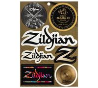 ZILDJIAN - Vinyl Sticker Sheet adesivi vinile impermeabili 7 design 15,9×23,5 cm