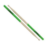 Zildjian Wood Tip Bacchette, Green Dip, 5A