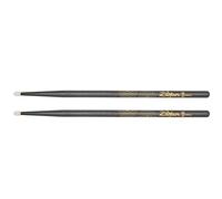 Zildjian Z Custom Z5BCBN-ZC - Bacchette per batteria con punta in nylon nero cromato 5B