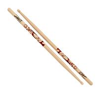 Zildjian ZASDG Bacchette Dave Grohl Artist Series, Bacchette per Batteria, in Hickory, Diametro: 0.600", Lunghezza: 16.75", Cono Medio, Finitura Laccata, Punta a Ghianda in Legno