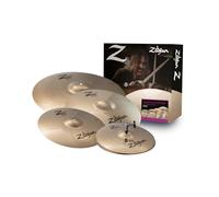 ZILDJIAN - ZCSTD Z Custom Standard Cymbal Pack, Set Piatti Batteria, Hi Hat 14, Crash 16 e 18, Ride 20, Finitura Brillante, Suono Potente e Tagliente per Rock e Metal