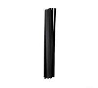 Zilimontt 10 aste di saldatura in plastica da 24 cm, in ABS/PP/PVC/PE, solide bacchette per saldatori in plastica, riparazione di paraurti, serbatoi d'acqua, tubi, porte e pannelli (colore nero (PE))