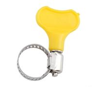 Zilimontt 10 fascette stringitubo regolabili con manico in plastica gialla, gamma 10-38 mm per raccordi per tubi e tenuta impermeabile, realizzate in acciaio inossidabile 201 per la casa e (10 pezzi