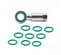 Zilimontt 10 guarnizioni in gomma per banjo O ring, compatibili con tubi freno idraulici XT e serie SM-BH90, guarnizioni di ricambio verdi di lunga durata per ciclismo