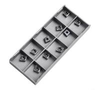 Zilimontt 10 inserti per tornitura in carburo CCMT060204-SM IC907 per porta utensili SCLCR, inserti indicizzabili di precisione per tornio CNC alesatura e lavorazione di fori interni, alti