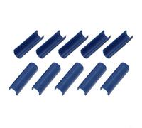 Zilimontt 10 manicotti a forma di U per tagliapiastrelle manuale, in plastica, per stucco, con copertura protettiva per localizzatore, ricambi per piastrelle in ceramica (10 pezzi, blu)