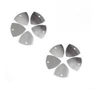 Zilimontt 10 plettri in acciaio inox per apertura e smontaggio di dispositivi elettronici, con diametro di 33 mm